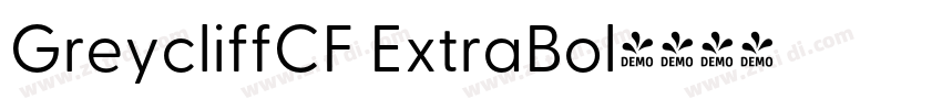 GreycliffCF ExtraBol字体转换